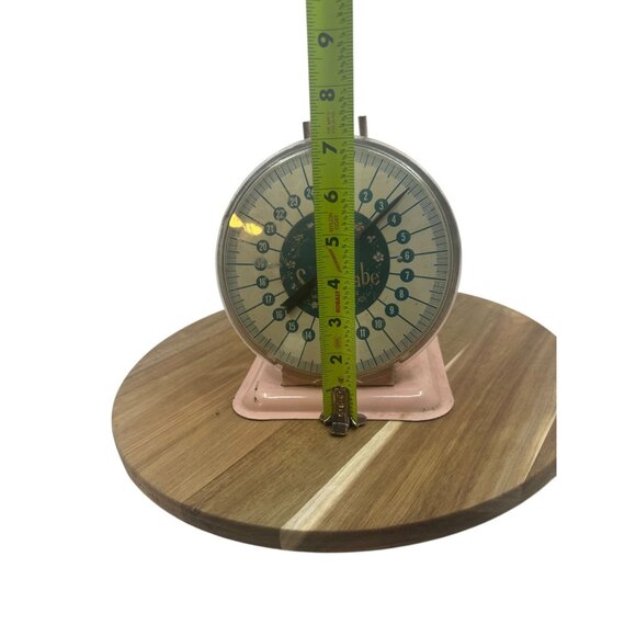 Vintage Sani-Babe Baby Nursey Scale Pink Metal Body 24 LB Capacity Display USA - Picture 7 of 16